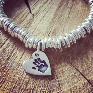 hand or foot print charms
