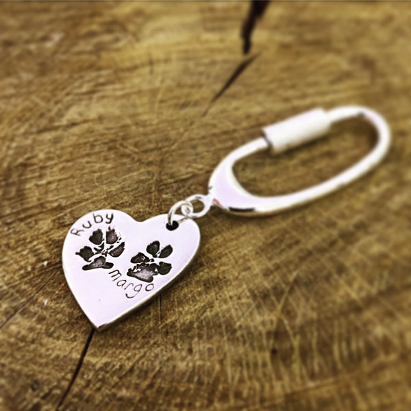 Pawprint Keyring