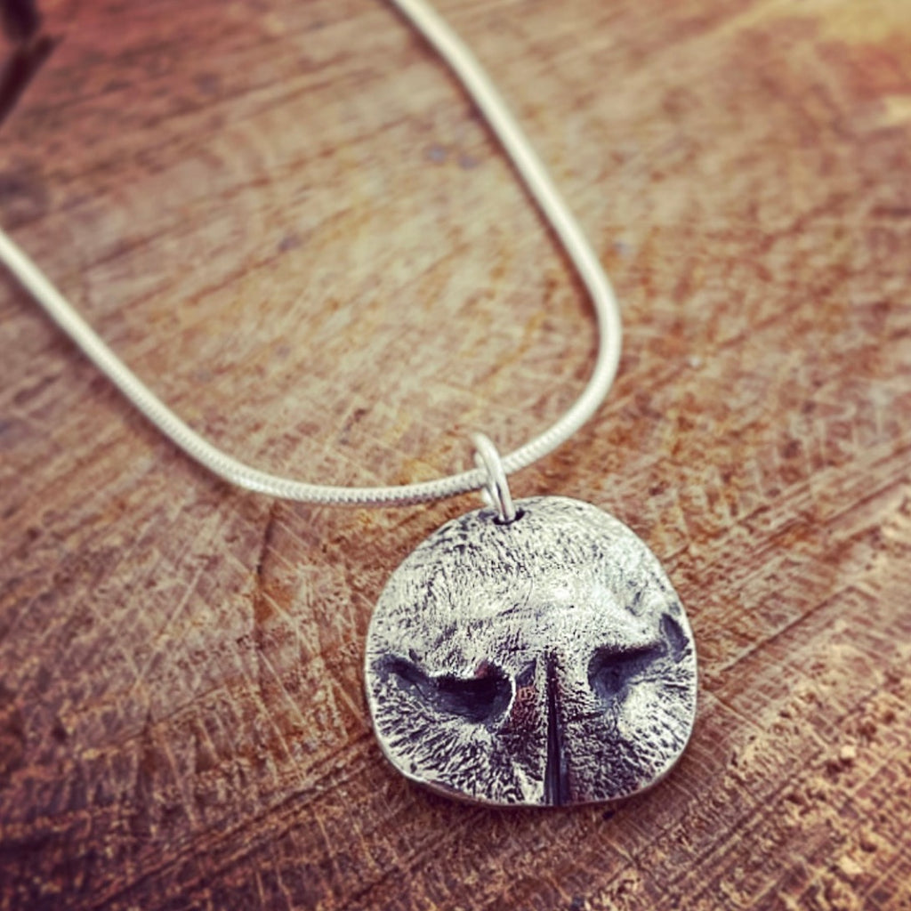 Cat Nose Print Pendant Moment In Time Jewellery