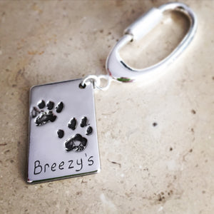 Pawprint Keyring