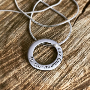 personalised pendant necklace