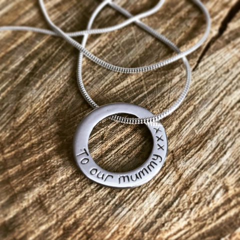 personalised pendant necklace