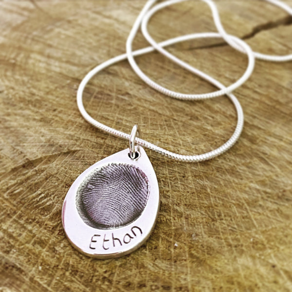 large teardrop necklace